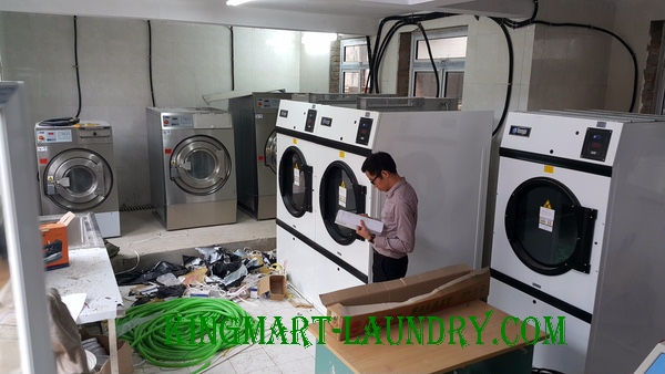 Mô hình tiệm giặt là công cộng tại Hàn Quốc  May giat cong nghiep
